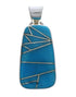 Southwest Substantial Silver And Turquoise Pendant PX29353